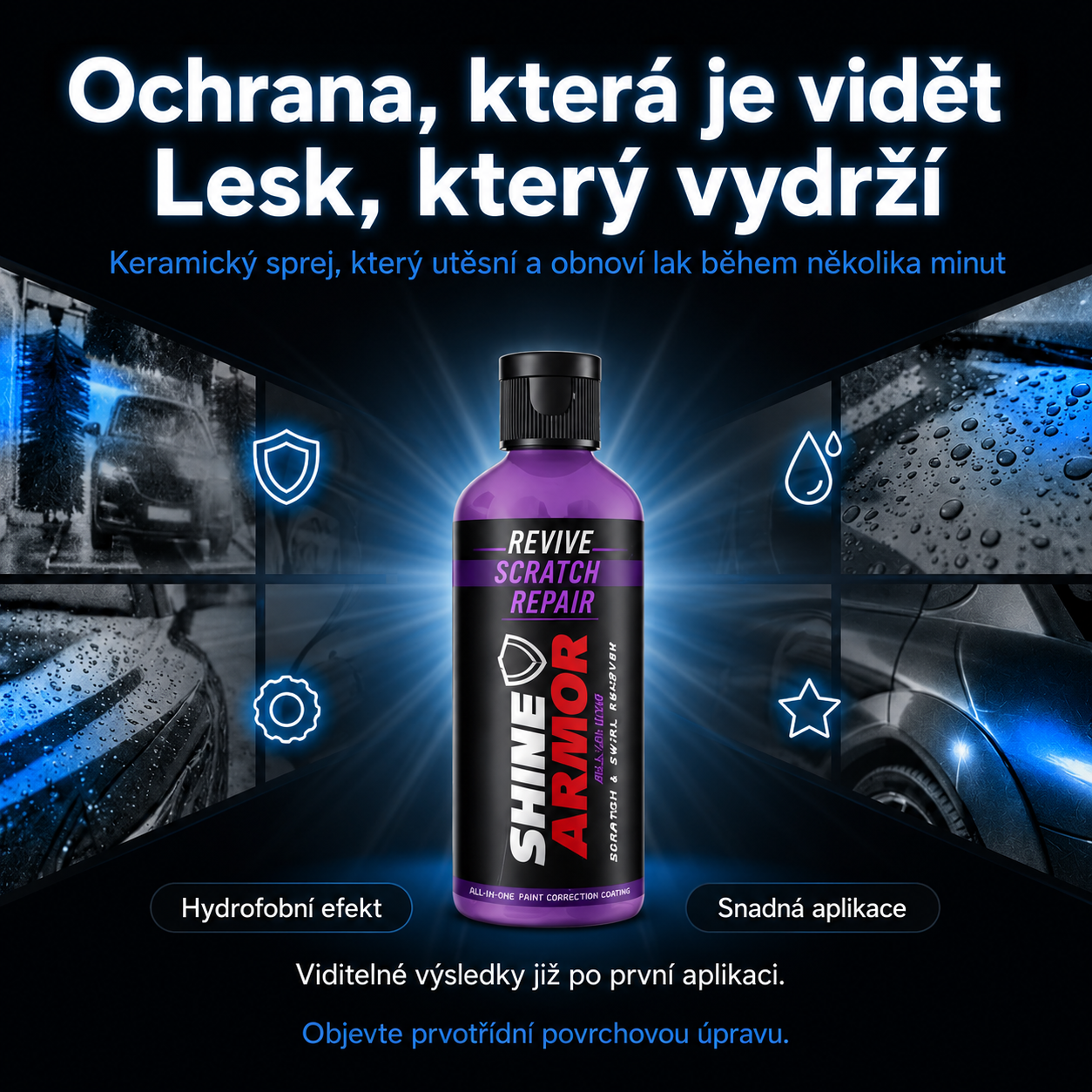 SHINEPRO™ – Profesionální ochranný sprej + Dnes získáte hadřík a houbičku ZDARMA!