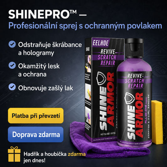 SHINEPRO™ – Profesionální ochranný sprej + Dnes získáte hadřík a houbičku ZDARMA!