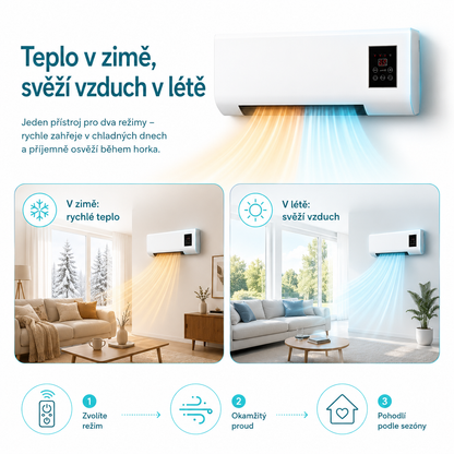 AirVento™ – Nástěnný ohřívač a ventilátor 2v1 + SLEVA 60 % POUZE DNES