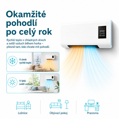 AirVento™ – Nástěnný ohřívač a ventilátor 2v1 + SLEVA 60 % POUZE DNES